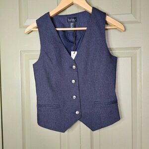 Nicole Miller Gray Vest Size XS NWT
